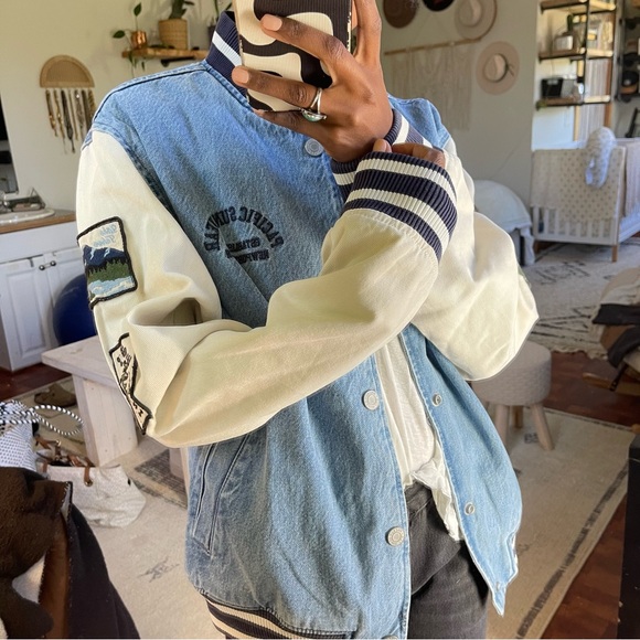 PackSun varsity denim jacket. Size - Picture 4 of 10